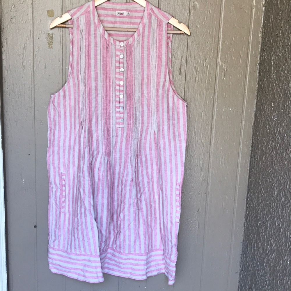 Faherty Isha linen dress